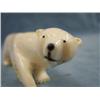 Image 2 : 6 3/4 inch White Ivory Polar Bear with inset baleen nose. Stock # 780F By. Charles Edwards (2)