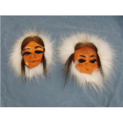 Pair of 7 inch Antuvuk Mask  (2)