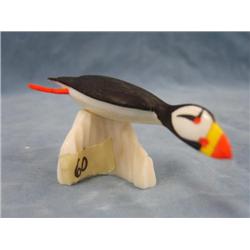 Rare Swimming Puffin 3 3/4in By. Al Mayac  (2)