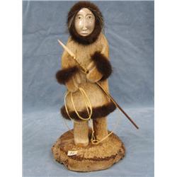 Large whale bone hunter 13in tall  By. Michael Scott   (2)