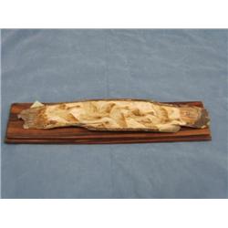 Imported Mammoth Ivory Relief Carving of 5 Flying Geese  (2)