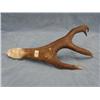 Image 2 : 16 inch Caribou Horn with Carved Eagles Head  (2)