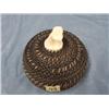 Image 2 : Outstanding Baleen Basket, 5 inches x 4 inches w/ white baleen whale tail top By. Renteniger (2)