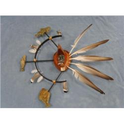 CHOICE ON 2: 15in Mask made of soap stone and wood  By. Patrick Sowle  (2)