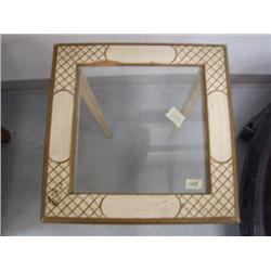 Small glass top occasional table (269)