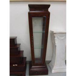 Plant stand with glass display case 46in high (269)