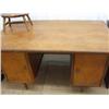 Image 2 : Lot of desk's, one on wheels and one on legs and a small milk stool (2)