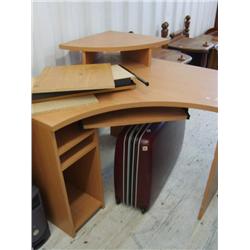 Very nice contemporary desk with suit case (266)