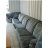 Image 1 : Very large blue sectional couch with recliners (267)