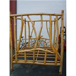 Queen size log bed (2)