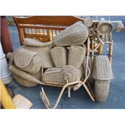 Very unique wicker motorcycle (2)