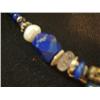Image 3 : Necklace, lapis amethyst fresh water pearls and silver accents, charms are lapis, amethyst, sterling