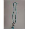 Image 3 : Lot of three, Turquoise sterling silver and beaded necklace 8in (266)