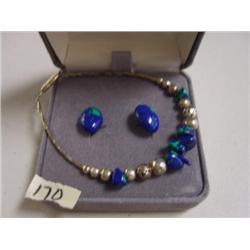 Very large lot sterling silver jewelry, leaf design necklace, amethyst bracelet and necklace, matchi