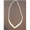 Image 1 : Lot of 5 necklaces tri color marked 14kt, small gold braclet marked 14kt, fresh water pearl necklace