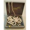 Image 1 : Lot of 2 pearl necklace's one pearl ring and set of earrings (266)