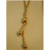 Image 1 : Lot of 2 gold chains with aquamarine pendant(266)