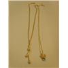 Image 5 : Lot of 2 gold chains with aquamarine pendant(266)