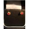 Image 2 : Lot of 6 pairs of earrings, ruby, diamonds, pearls and garnet (266)