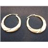 Image 1 : Lot of 3 gold hoop earrings (266)