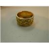 Image 1 : Very small gold snow shoe, ivory fish and gold nugget wedding band (266)