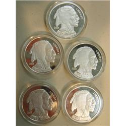 Lot of 5 liberty 2005 sterling silver coins, and 3 mint sets 1963,1971,and 1962 (257)