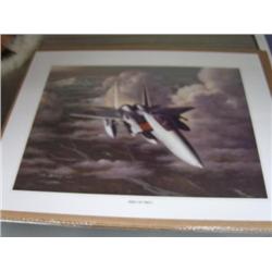 Lot of 6 shrink wrapped prints, bird of prey, charles kudus signed print (700)