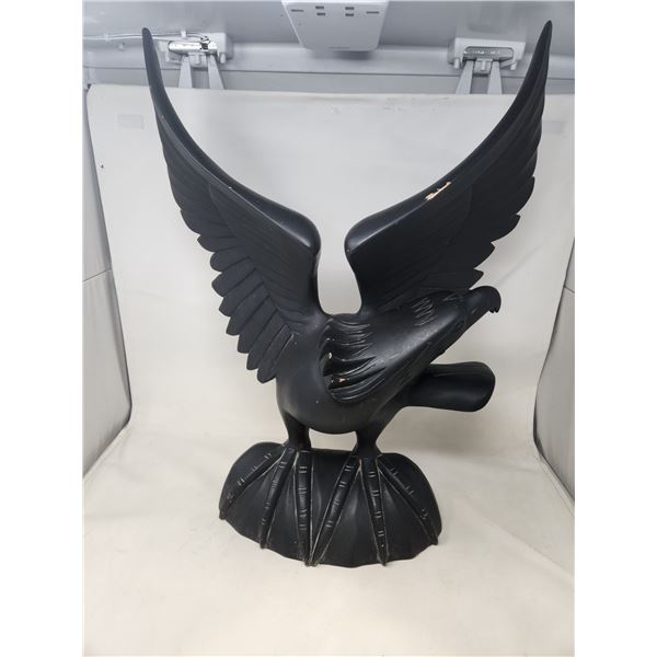 Carved Painted Wooden Eagle Décor