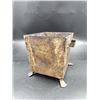 Image 1 : Metal Handcrafted Footed Square Plant Pot