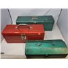 Image 2 : 3 Metal Tool Boxes full of Tools