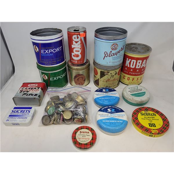 Vintage Tabacco and other Advertising Tins