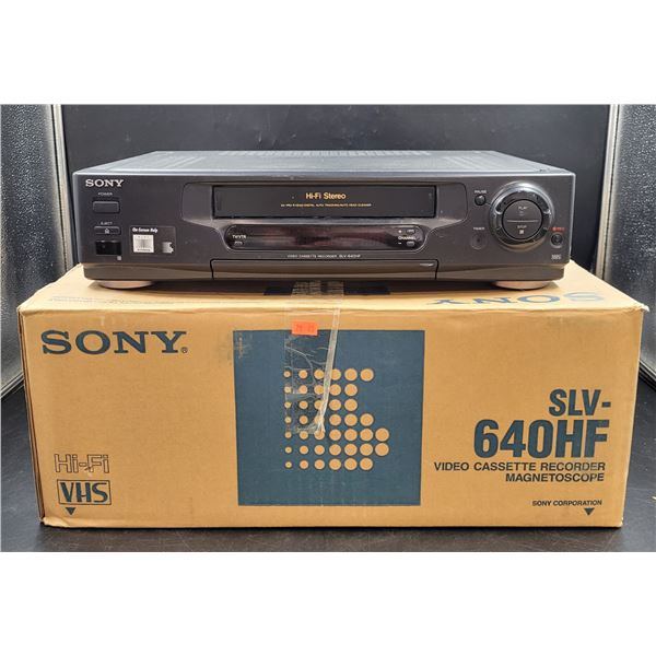 Sony HiFi VHS SLV-640HF Video Cassette Recorder
