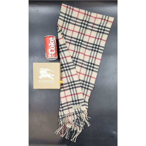100% Cashmere Burberry Scarf