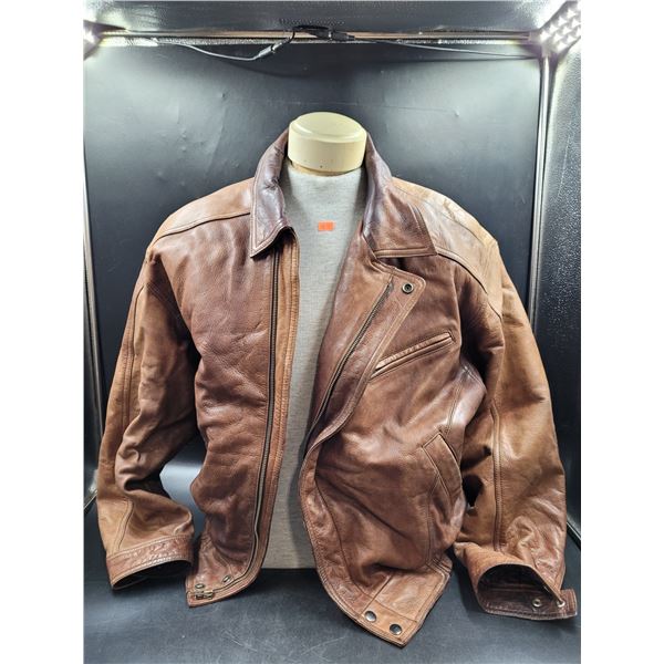 Large Massimo Fine Leather Jacket (Men's)