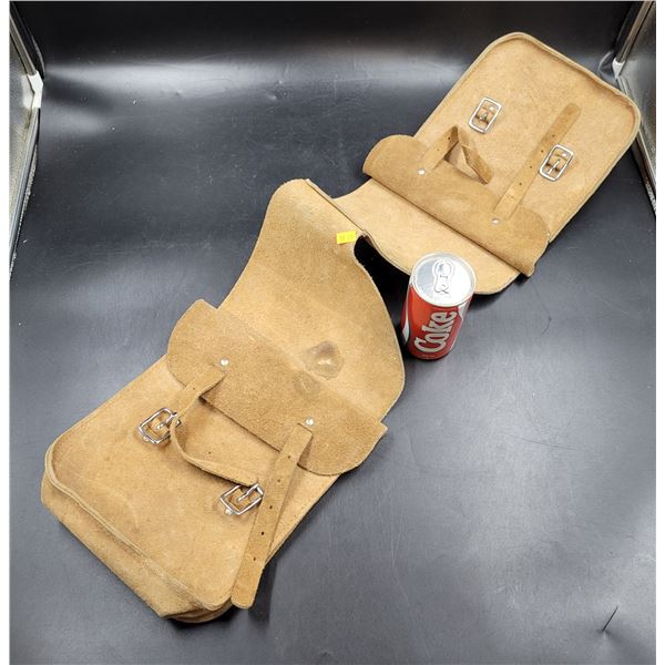 Vintage Leather Saddle Bag