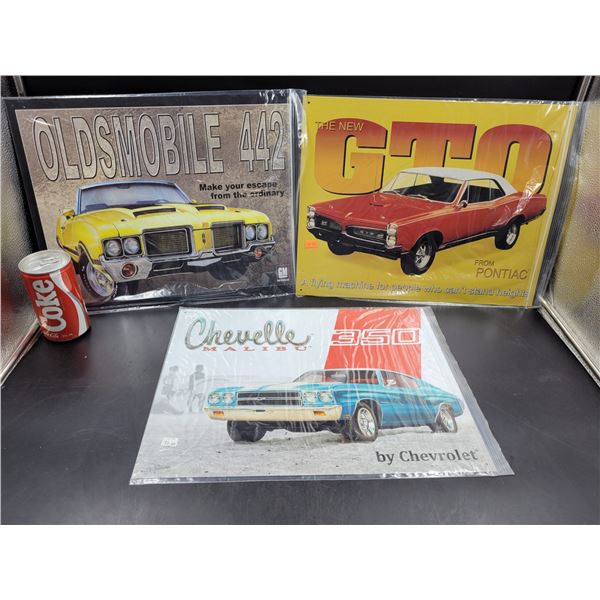 Tin Automobile Sign Lot