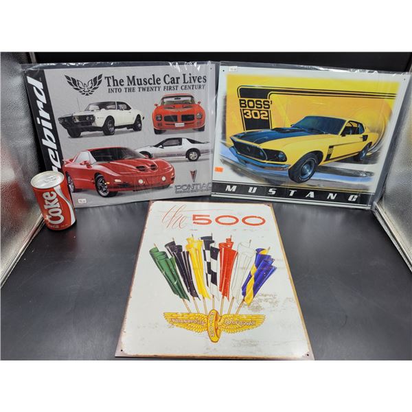 Tin Automobile Sign Lot