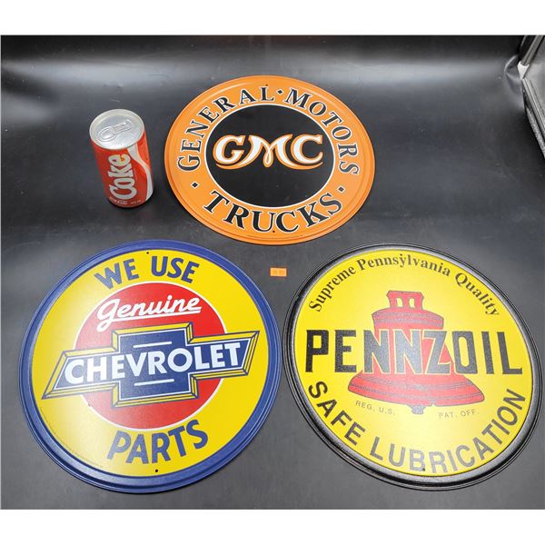 Tin Automobile Sign Lot