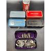 Image 1 : Vintage Sewing Machine Accessories Lot w/ Tin Boxes