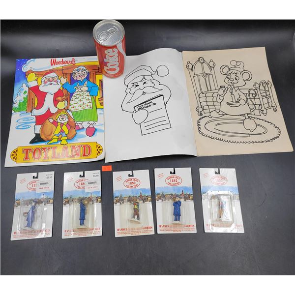 Hand Crafted Christmas Figurines & Coloring Book