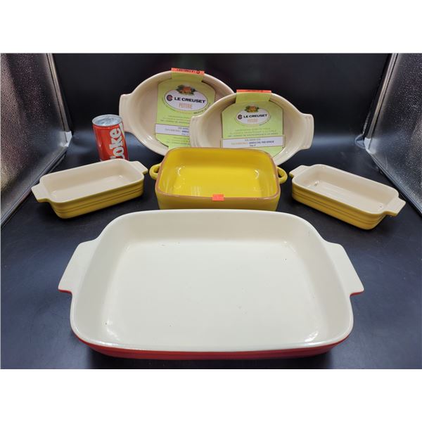 Stoneware Baking Dish Lot