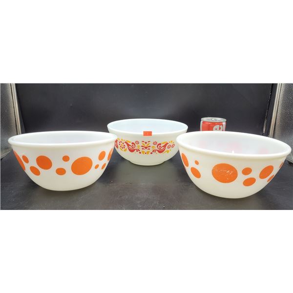 Pyrex Milk Glass Bowls