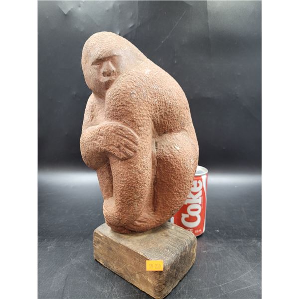 Heavy Stone Gorilla Statue