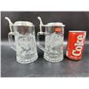 Image 1 : Glass Hunting Beer Stein Mugs