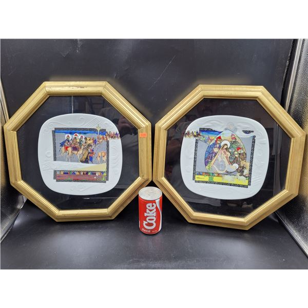 Framed "Journey Of The Magi" & "Gifts Of The Magi" Collectors Plates