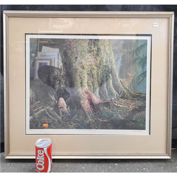 Marla Wilson 89 "Carmanel Harmony" Signed Print 196/495 Wood Framed & Matted 26"x30"