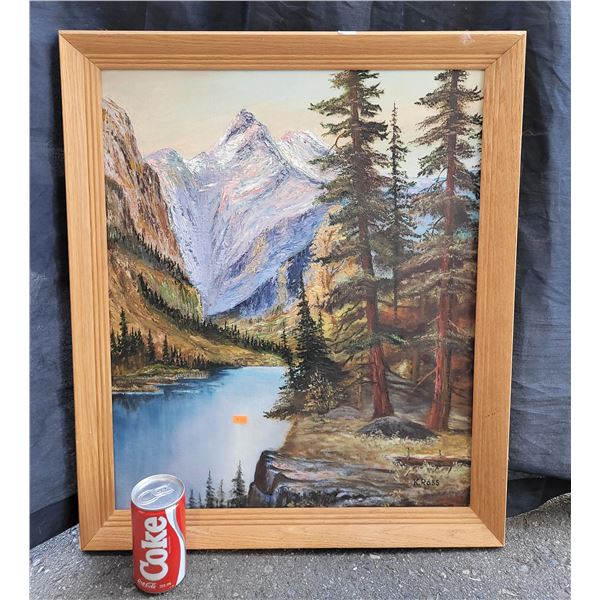 K. Ross Oil On "Academy Canvas Panel" No 633 20"x24"