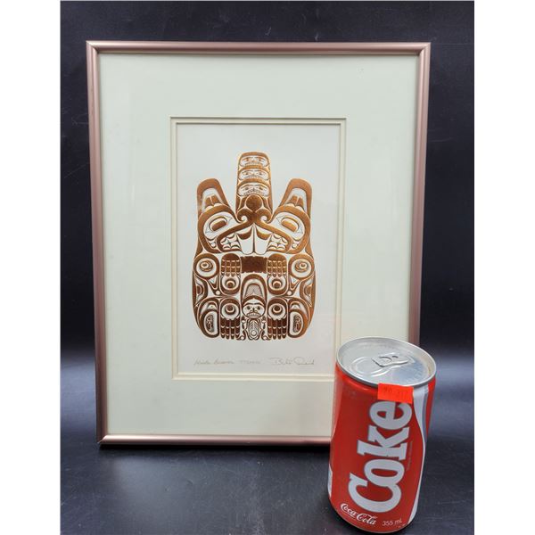 Framed Embossed Copper Art Print "Haida Beaver" By Bill Reid