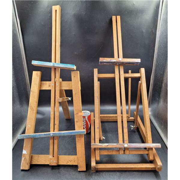 2 Wooden Easels