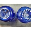 Image 2 : Small Cobalt Blue Glass Vases, Pitchers, Glass & Ashtray